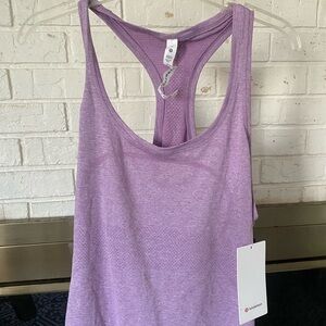 Lululemon swiftly tech race tank size 14 lavender color NWT